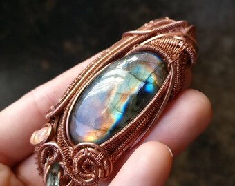 Copper Labradorite pendant