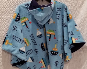 Reversible Baby-Toddler Carseat Poncho Blanket