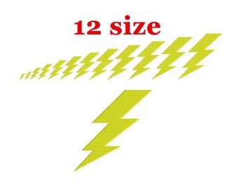 Lightning Bolt Embroidery Design Machine Super Hero Flash Lightning Bolt Embroidery Design Machine Super Hero Flash