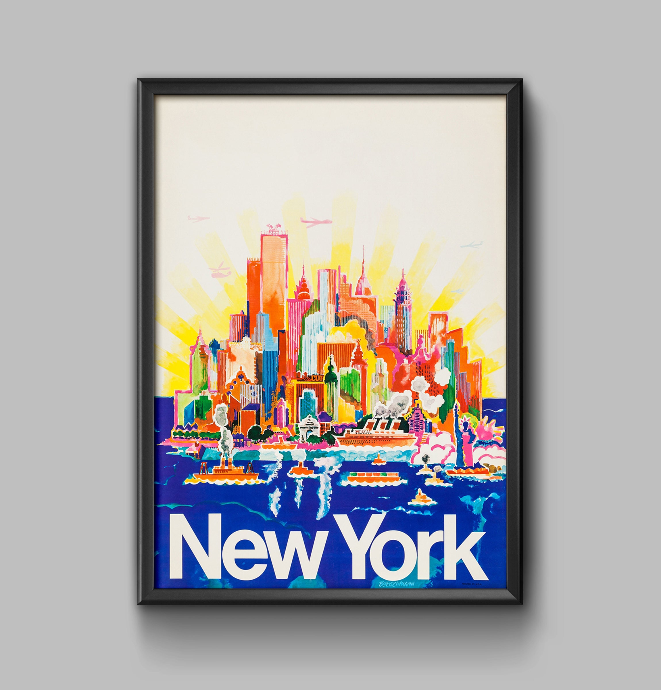 New York Poster New York Print New York Travel New York