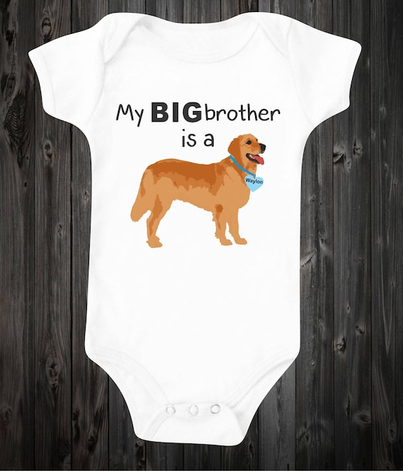 Onesie For Baby My Big Brother Is A Dog Onesie For Baby My Big Brother Is A Dog