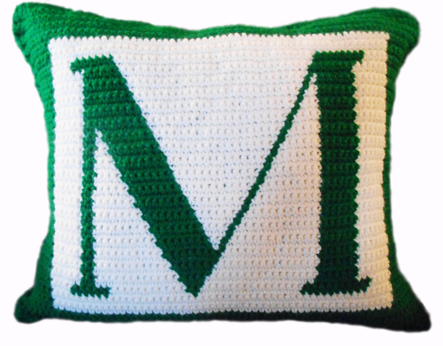 Crochet Pattern Letter M Crochet Pillow