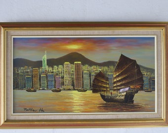 Whimsical Oil on Board by Matthhew Ha