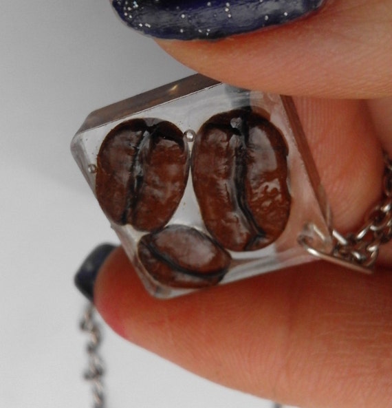 Items similar to Necklaces with coffee beans,coffee beans jewelry