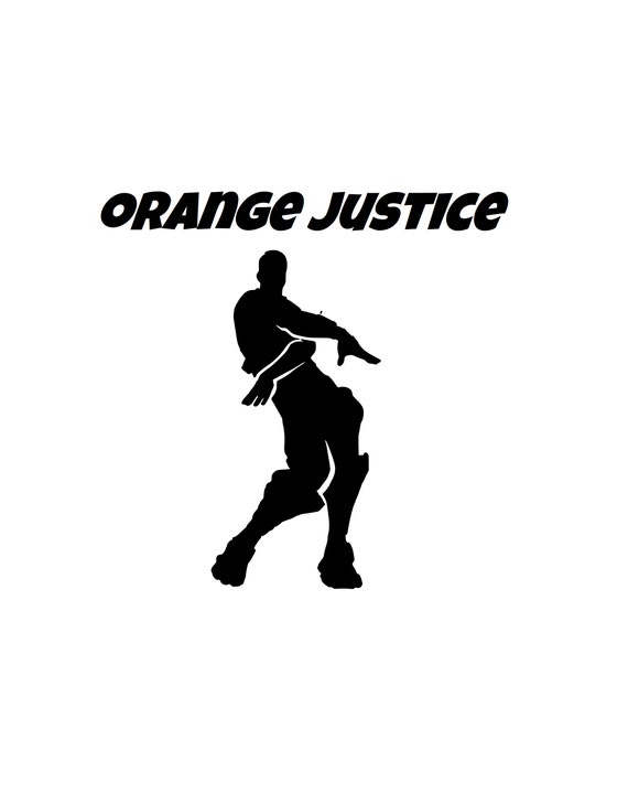 Download Fortnite Emote Orange Justice SVG DXF PNG