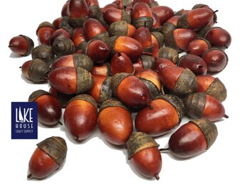 Faux Acorns Table Scatter. Acorn Embellishments. Fall Acorn Assortment.