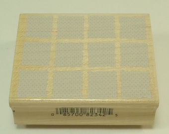 Geometric Squares E2470 Wood Mounted Rubber Stamp By Hero Arts Background