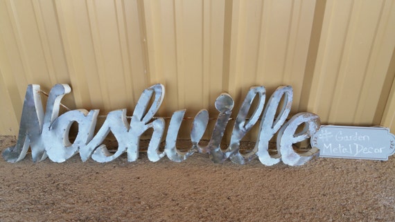 Nashville Sign Decor Metal Nashville signNashville metal sign rustic nashville 1 Nashville Sign Decor Metal Nashville signNashville metal sign rustic nashville 1