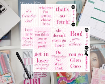 MEAN GIRLS Quote Planner Stickers