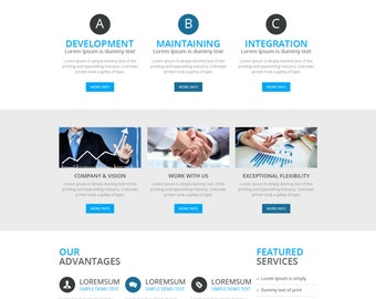 Business PSD Template, Corporate Website Template Design, Custom Website Design, Medicare Hospital PSD Template, WordPress Website Template