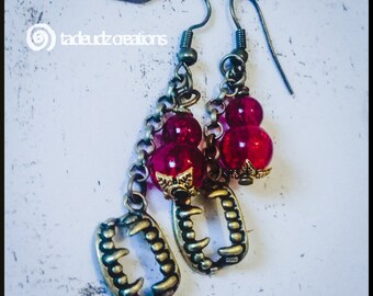 Vampire's Kiss Bronze Earrings