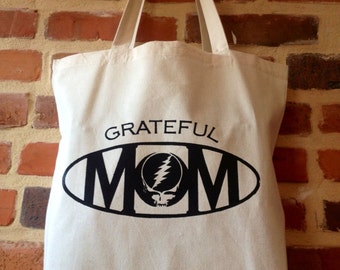 Grateful Mom Reusable Tote Bag