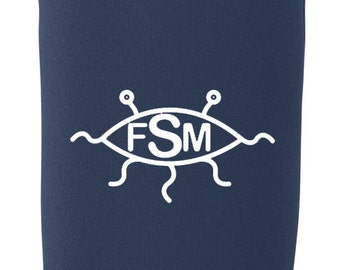 Flying Spaghetti Monster Can Cooler