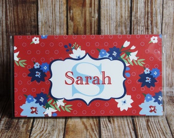Checkbook Cover, Monogrammed Checkbook Cover, Personalized Checkbook Cover, Custom Checkbook Cover, Vinyl Checkbook Cover