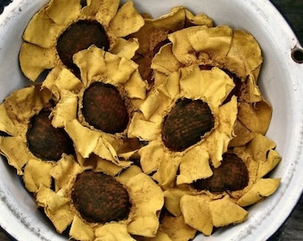 Primitive Sunflower Ornies Set Of 10-FAAP also in new colors