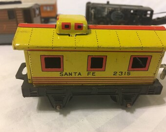 Set of 4 Vintage Toy Train Cars