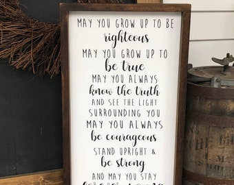 Forever young framed sign