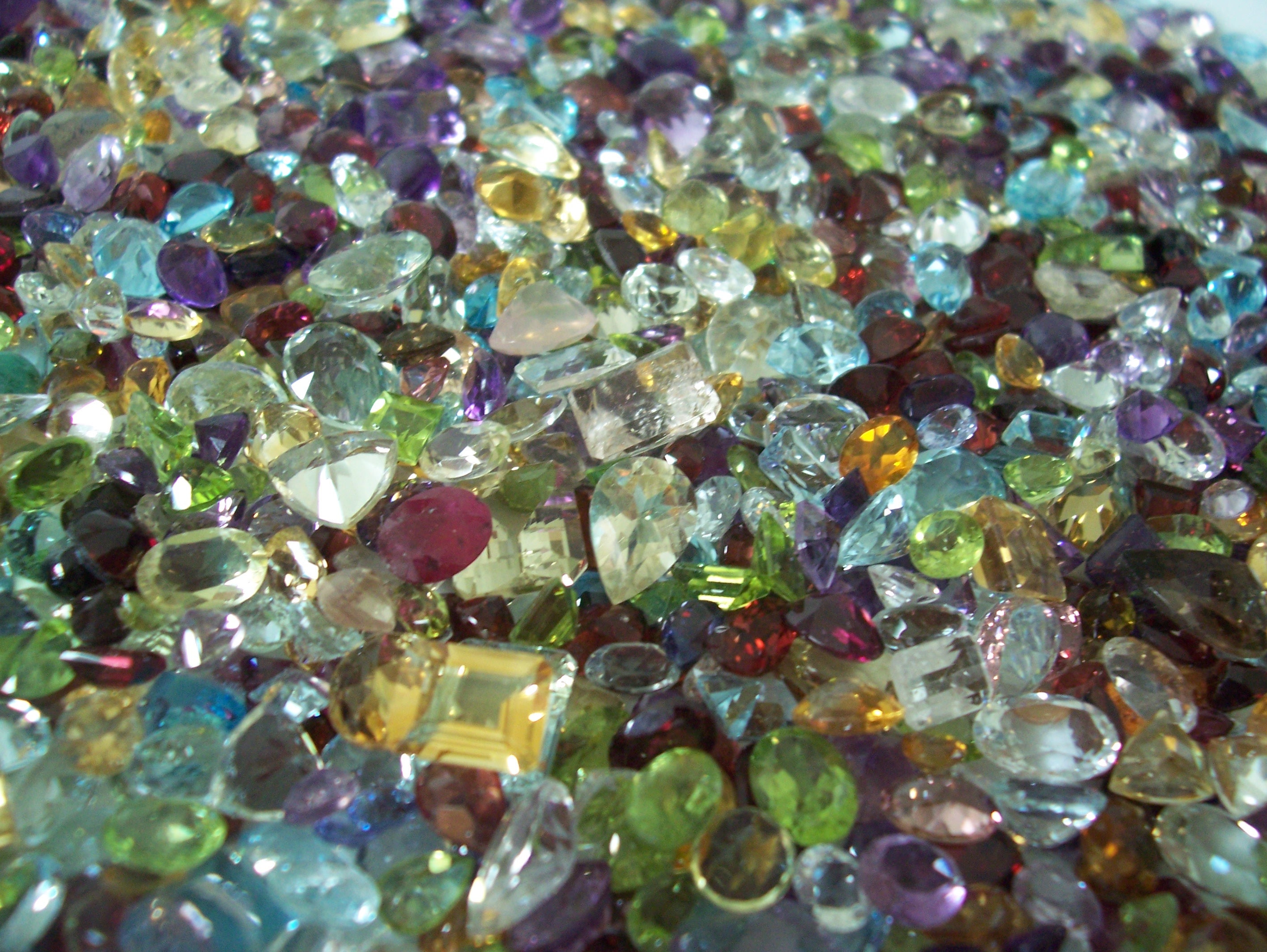 Awesome Random Mixed Parcels of Natural Faceted Gemstones