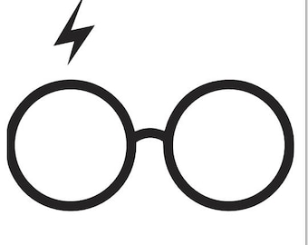 Harry Potter glasses with scar decal