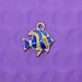 Fish Dangle Charm Blue And White Enamel Easy DIY Jewelry Create Your Own Bracelet Necklace Or Earrings DIY Accessories Fashion Jewelry