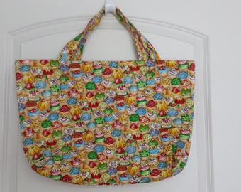 Cupcake Padded Tote Bag CLEARANCE SALE