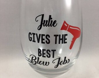 Hairdresser wine glass, Cosmotologist gifts, Hair stylist gift, Hairdresser gift, Wine glasses with sayings, Funny wine glass,