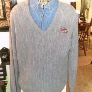 Mens Vintage Jersild V Neck Golfing Sweater, size Med to Large, Columbia Car Co., Mens Golf Sweaters, Mens V Neck, Mens Summer Sweaters