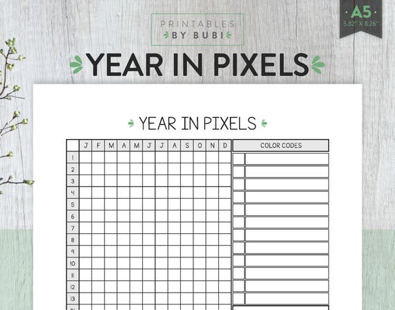 chart printable for size ring Tracker in Year Habit Pixels Tracker Printable Mood Mood chart printable for size ring Tracker in Year Habit Pixels Tracker Printable Mood Mood