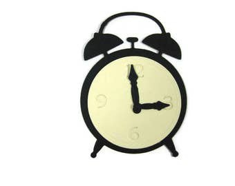 Alarm Clock Die Cut Set of 10