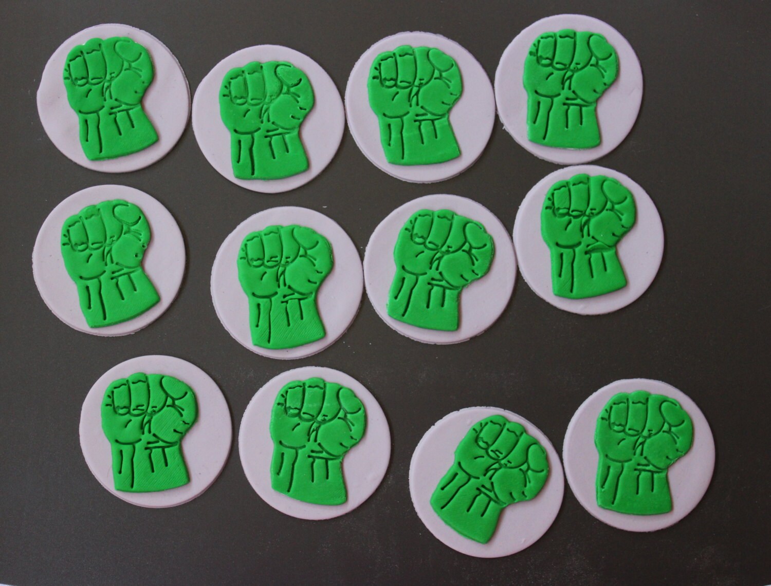 hulk cupcake toppers 12pcs 2.5 edible fondant cupcake