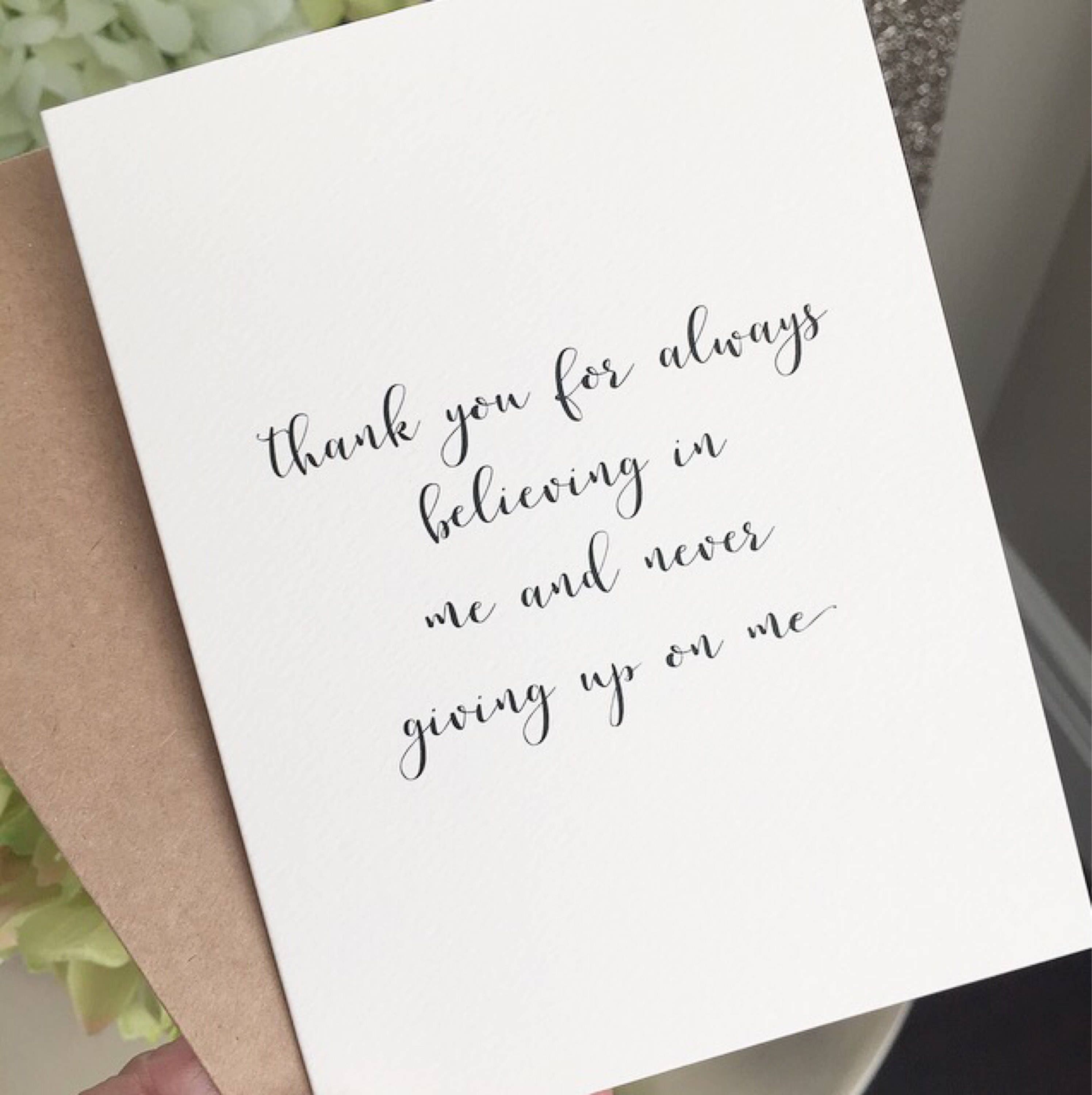 Thank you card/Appreciation card/Thank you parents card/Thank