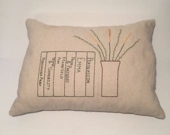 Jane Austen Throw Pillow