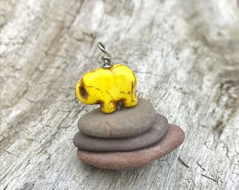 Cairn Necklace, Beach Stone Necklace, Spirit Animal, Zen, Natural Stone, Beach Stone Jewelry, Beach Stones, Cairn, Birthstone