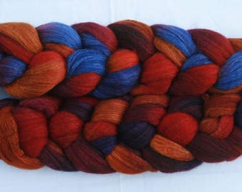 Blueface Leicester Tussah Silk Spinning Fiber - 'Unpresidented'