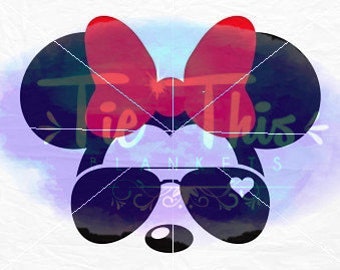 Minnie Mouse Sunglasses SVG Cutting File