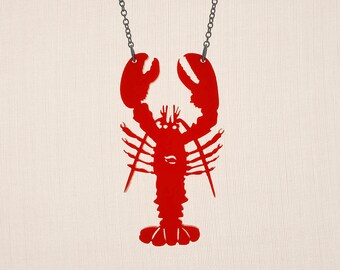 Lobster Necklace - Laser Cut Necklace (C.A.B. Fayre Original Design)