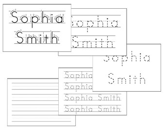 name tracing templates