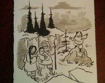 5.5x8.5 Inktober 2016 drawing