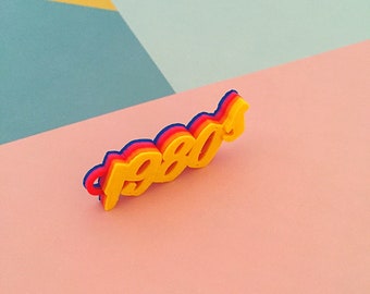 80's Keychain - Keyring - 1980 - accessory - fun