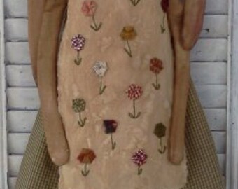 Primitive Pattern - Bethany Bunny E-Pattern - Primitive Rabbit Pattern - Prim Bunny Pattern - Bunny E-Pattern - Spring Bunny Pattern