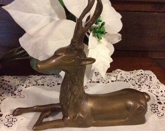 Brass deer, brass reindeer