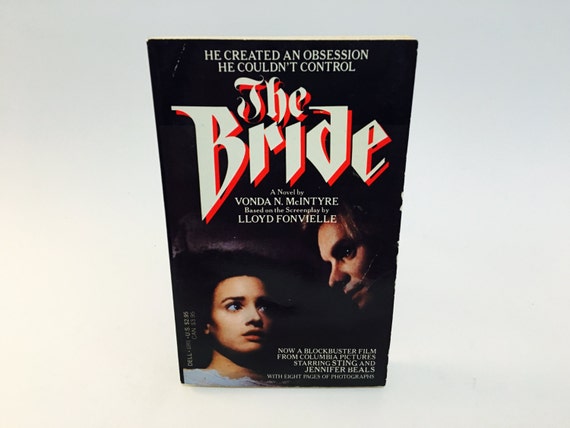 Vintage Horror Book The Bride Film Novelization 1985 Paperback