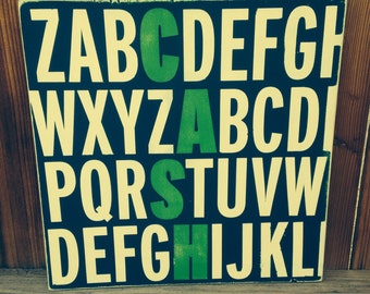 Alphabet Name Sign
