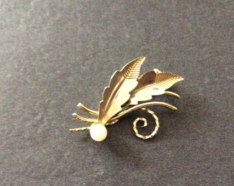 EKELUND 12K Gold Filled Pearl Pin