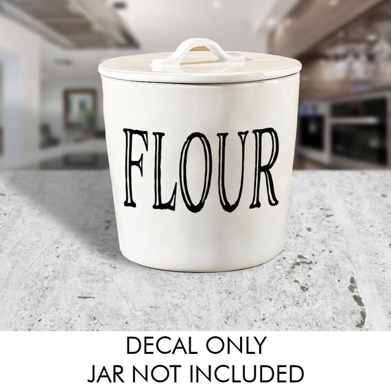 Canister Decal Adorn Decal Kitchen Decals Utensil Jar Decals