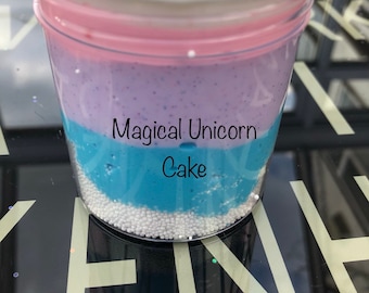 Magical Unicorn Birthday Cake Slime - Candyfloss Scented - Slime UK