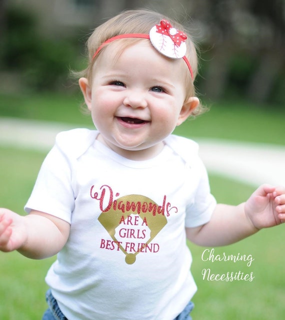 Baseball Sister Shirt Softball Fan Baby Girl Clothes