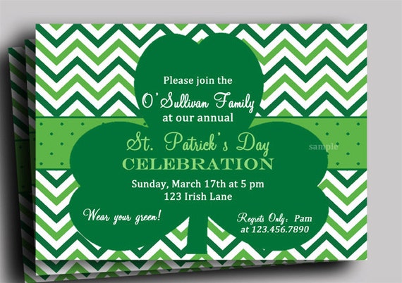 st patrick s day invitation template