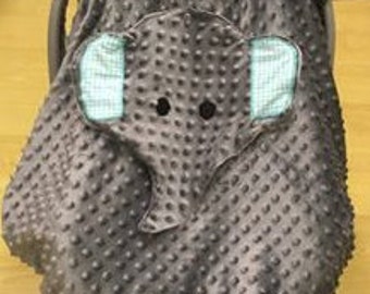 Car seat cover with peek a boo window