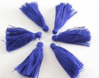 Blue Tassle, Royal Blue Tassle, Dark Blue Tassle, Rayon Tassel Deep Blue About 40mm (1 5/8") long - 30mm (1 1/8") long, TAS-B0091837